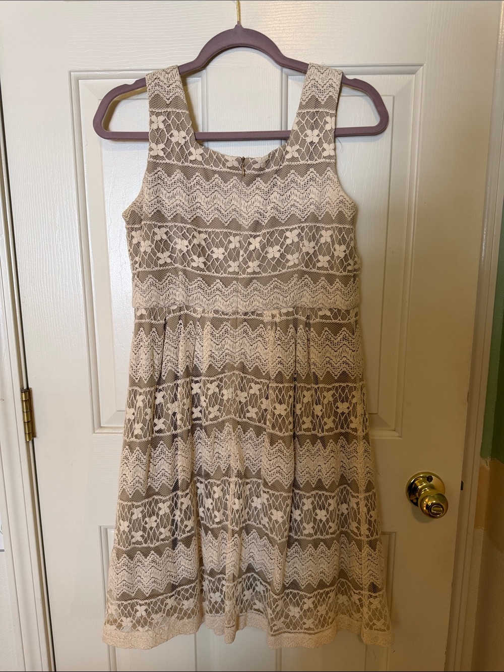 Rabbit Rabbit Rabbit Cream Lace Overlay Dress - Picture 3 of 3
